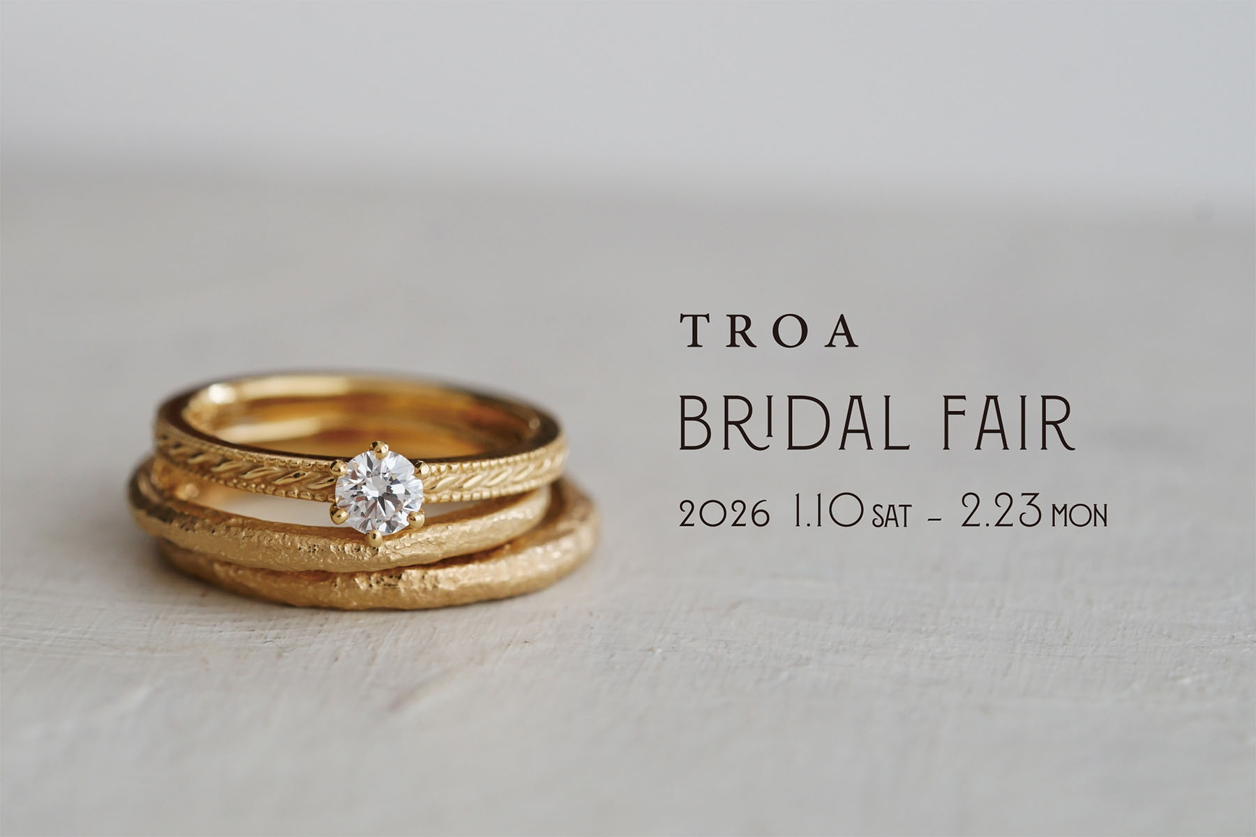 《TROA-BRIDAL FAIR》2026.1.10sat~